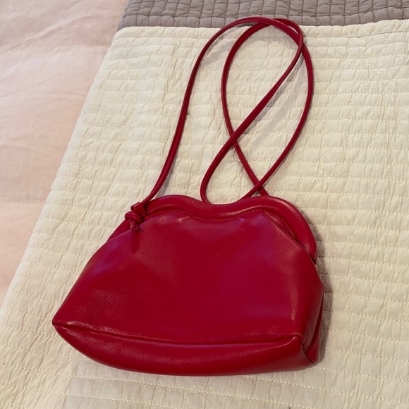 Mansur Gavriel Handbags - Mansur Gavriel Red Leather “Baci” Bag